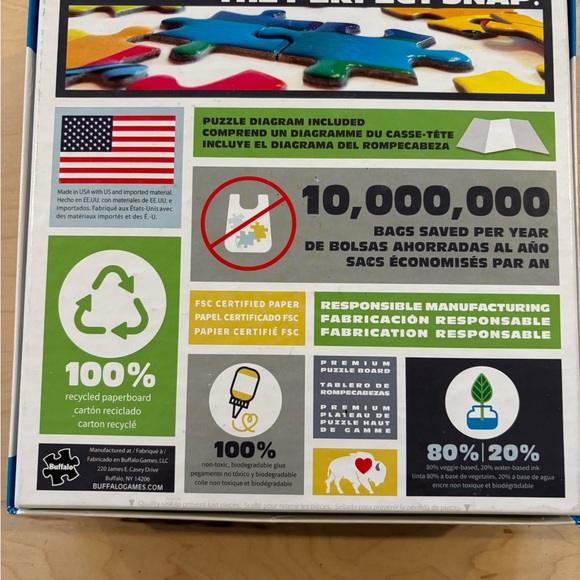 BUFFALO 1000 PIECE JIGSAW PUZZLE - Picture 2 of 2